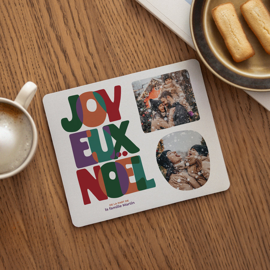 Tapis de souris Objets Rectangle Le joyeux noël photo