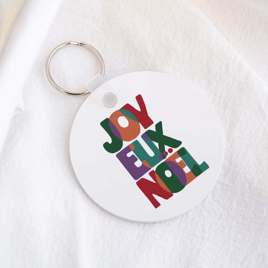 Porte-clés Objets Rond Le joyeux noël photo