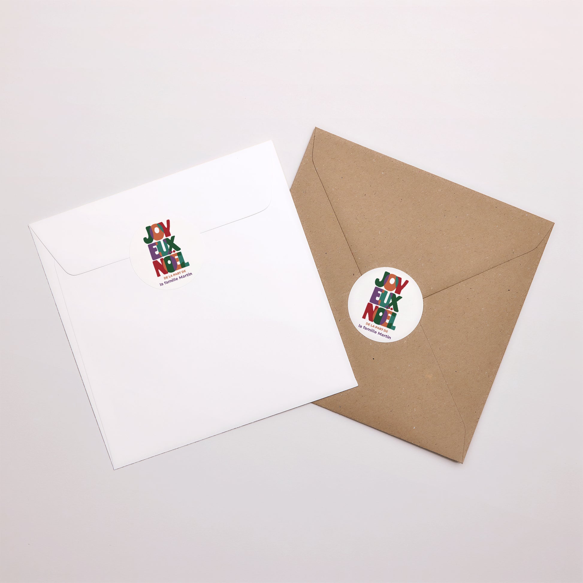 Sticker Fin d'année Rond Le joyeux noël photo N° 3