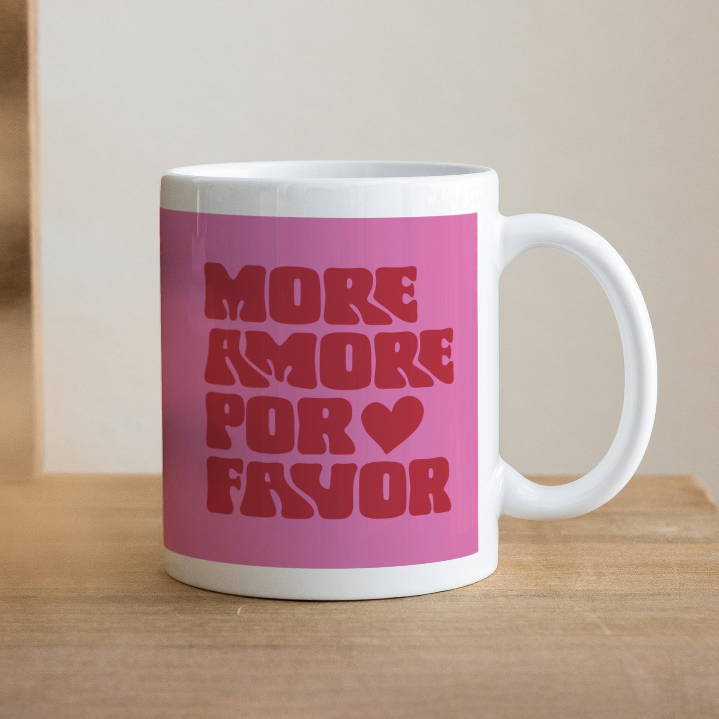 Mug Objets Blanc More amor por favor photo N° 1