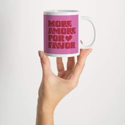 Mug Objets Blanc More amor por favor photo N° 2