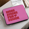 Housse ordinateur 15 pouces More amor por favor photo N° 1