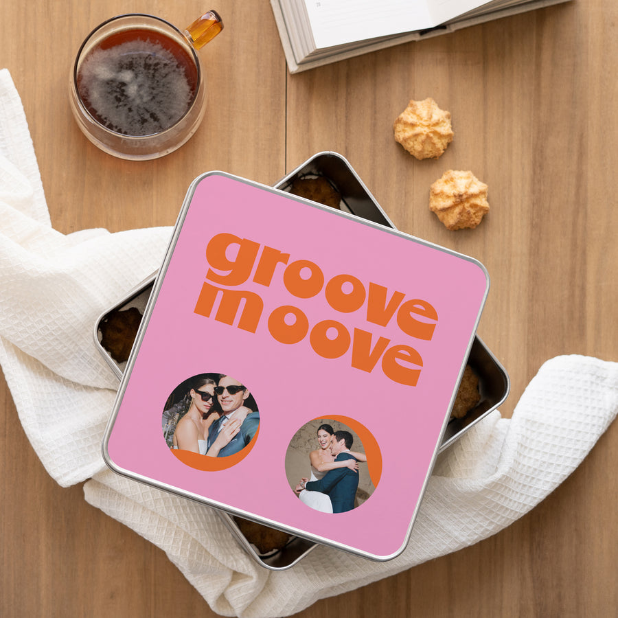 Boite métallique Objets Carrée Groove moove photo
