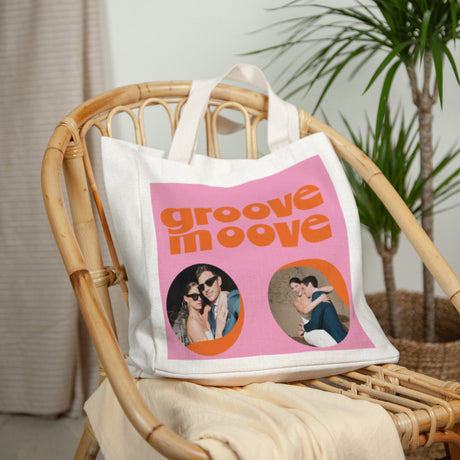 Tote bag Objets Anse en toile Groove moove