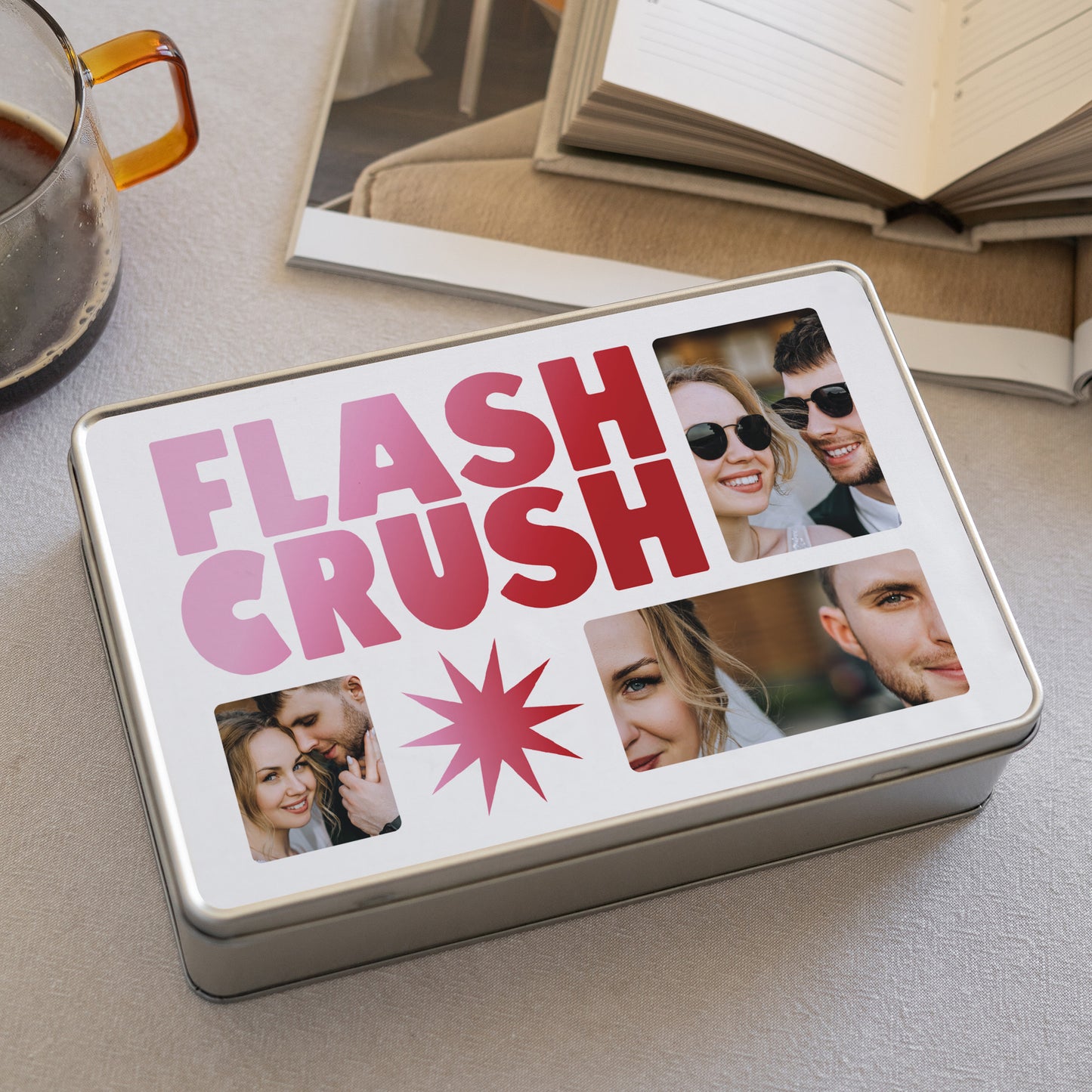 Boite métallique Objets Rectangle Flash crush photo N° 2