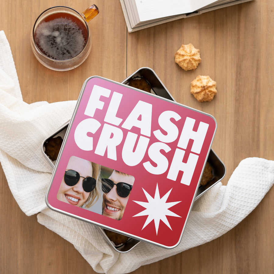 Boite métallique Objets Carrée Flash crush photo