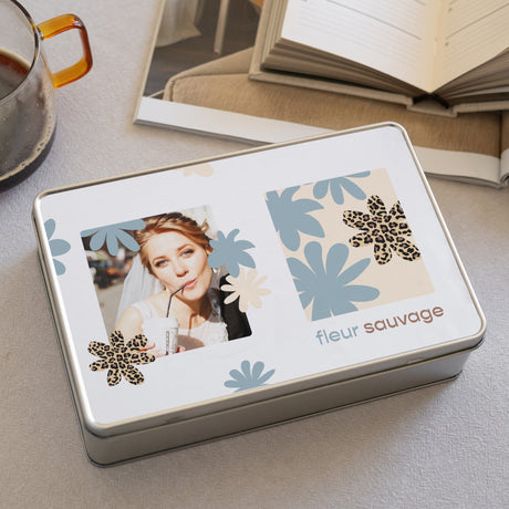Boite métallique Objets Rectangle Fleur sauvage