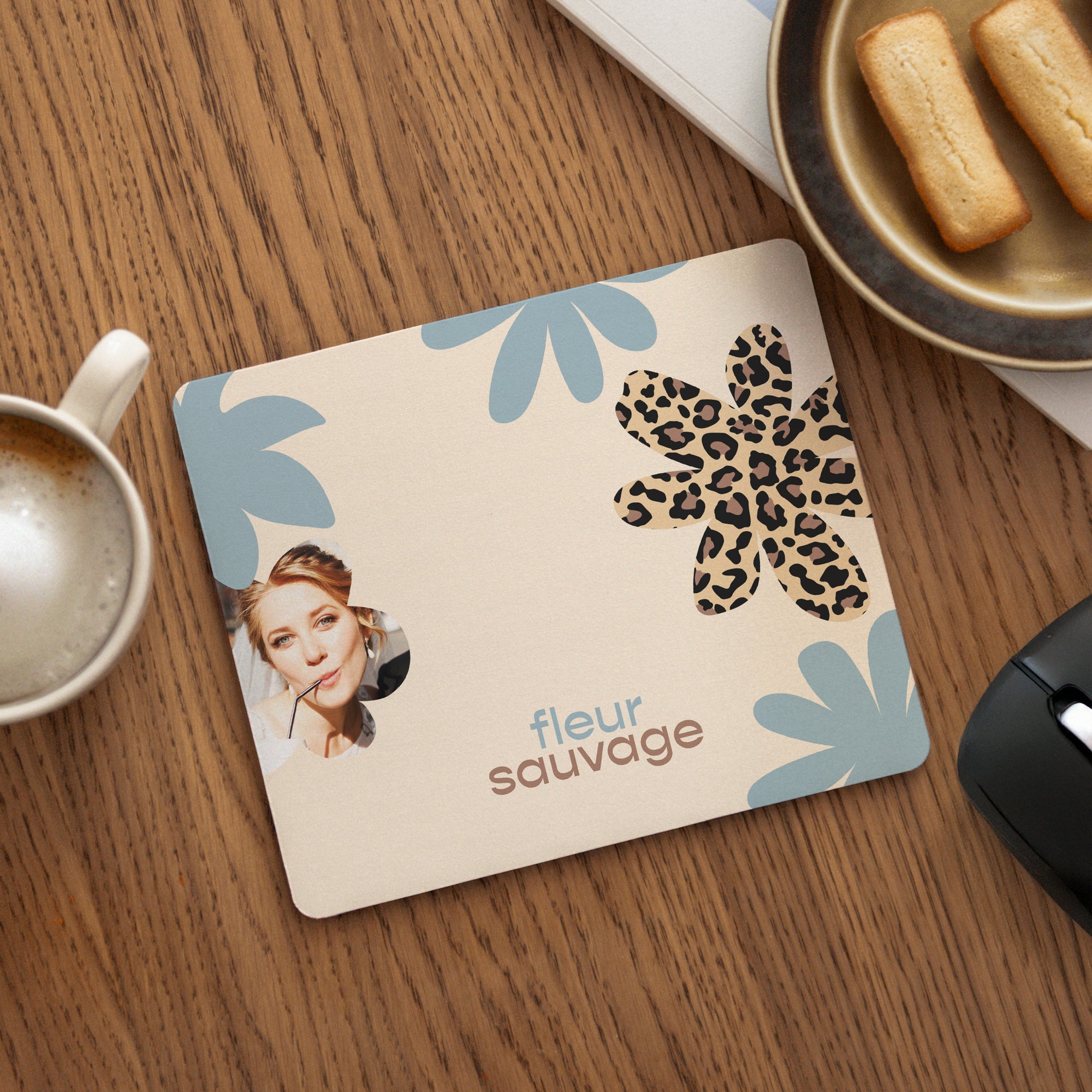 Tapis de souris Objets Rectangle Fleur sauvage photo N° 1