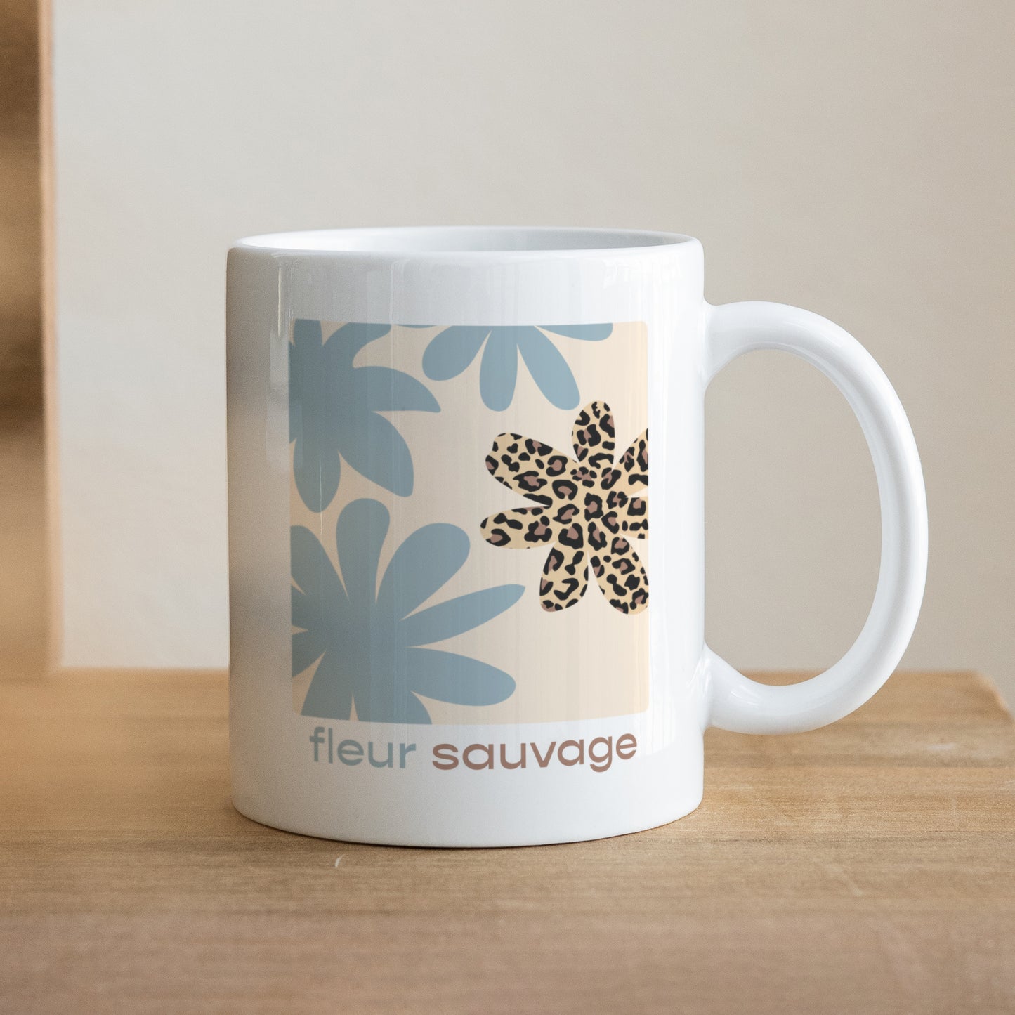 Mug Objets Blanc Fleur sauvage photo N° 1