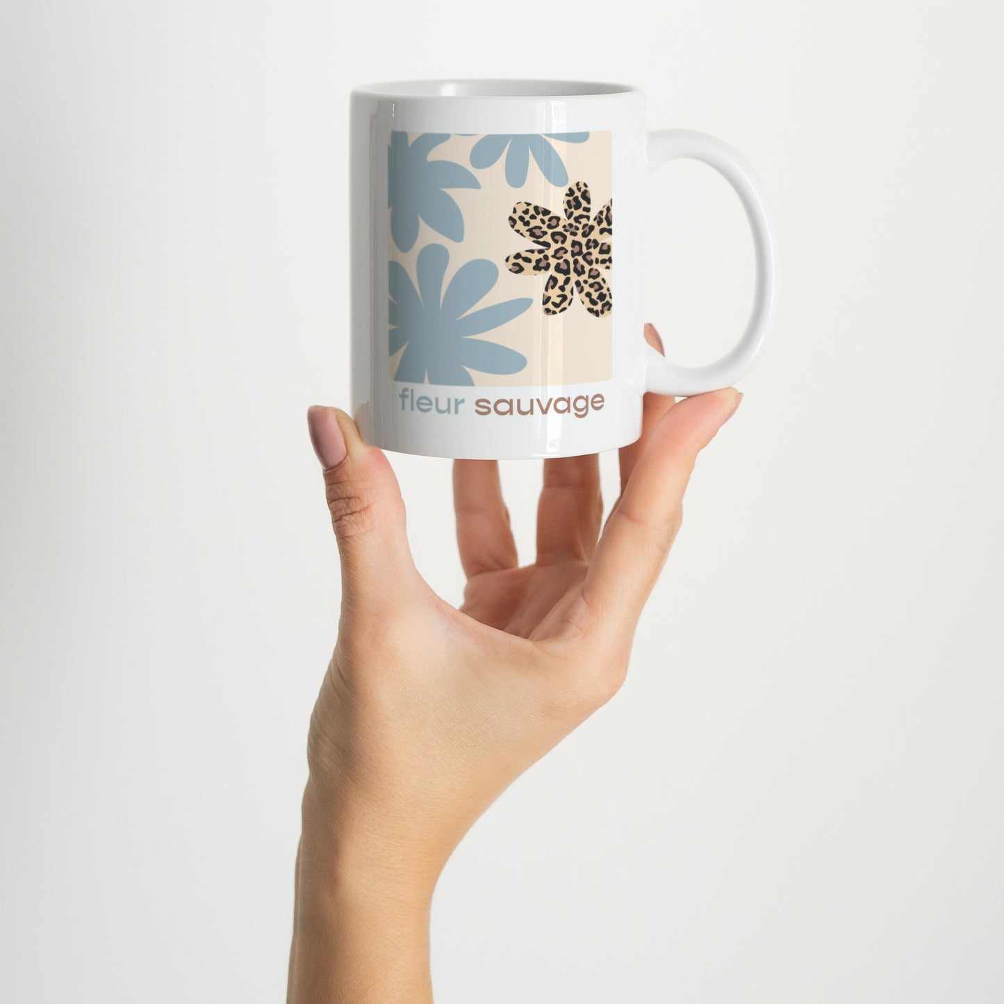 Mug Objets Blanc Fleur sauvage photo N° 2