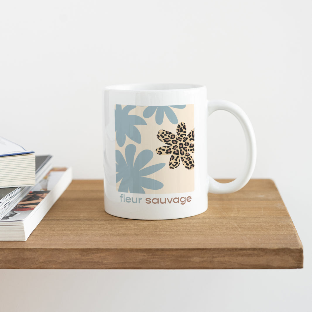 Mug Objets Blanc Fleur sauvage photo N° 4