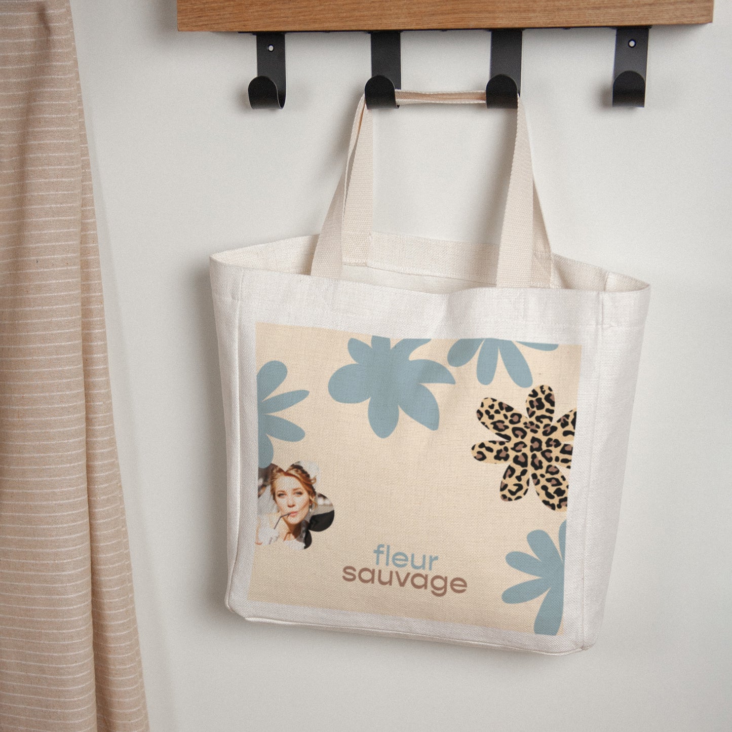 Tote bag Objets Anse en toile Fleur sauvage photo N° 1