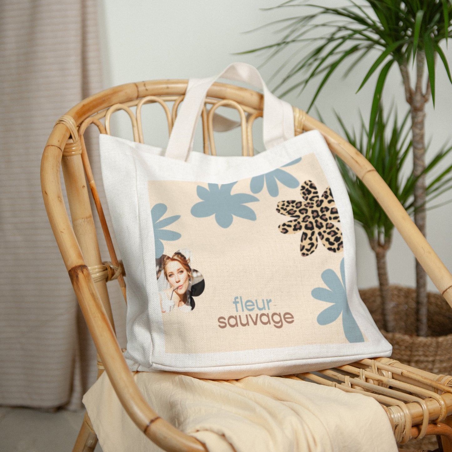 Tote bag Objets Anse en toile Fleur sauvage photo N° 2