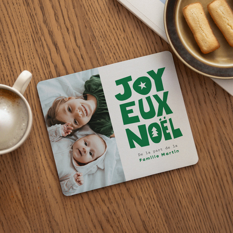 Tapis de souris Objets Rectangle Joyeux Noël Vert photo