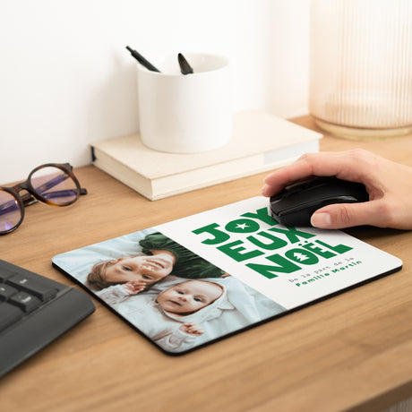 Tapis de souris Objets Rectangle Joyeux Noël Vert