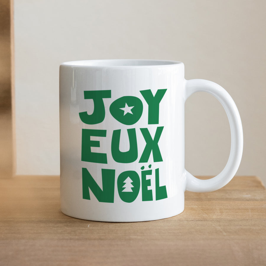 Mug Objets Blanc Joyeux Noël Vert photo