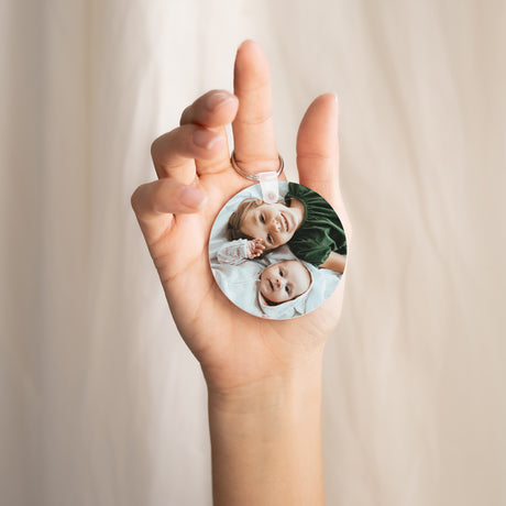 Porte-clés Objets Rond Joyeux Noël Vert