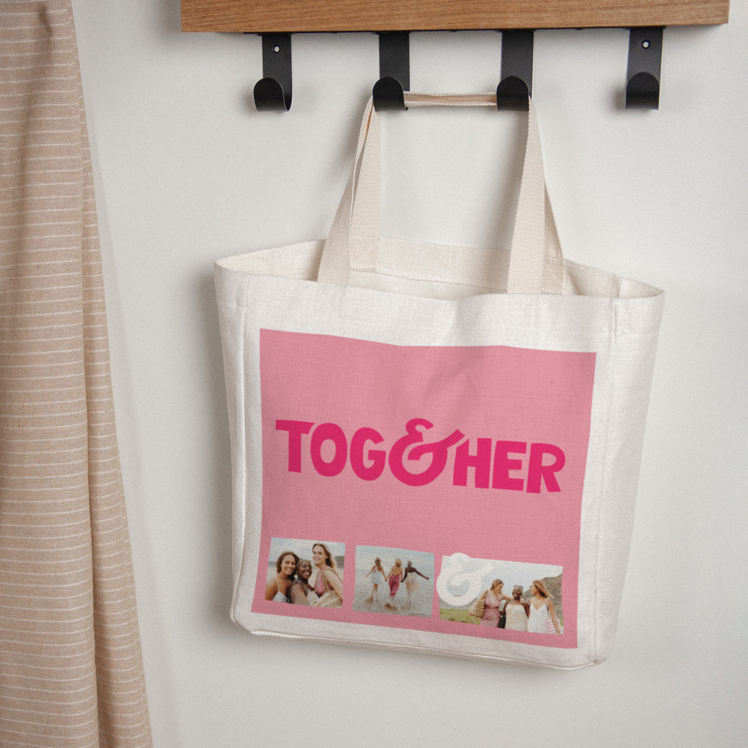 Tote bag Objets Anse en toile Together colors photo N° 1