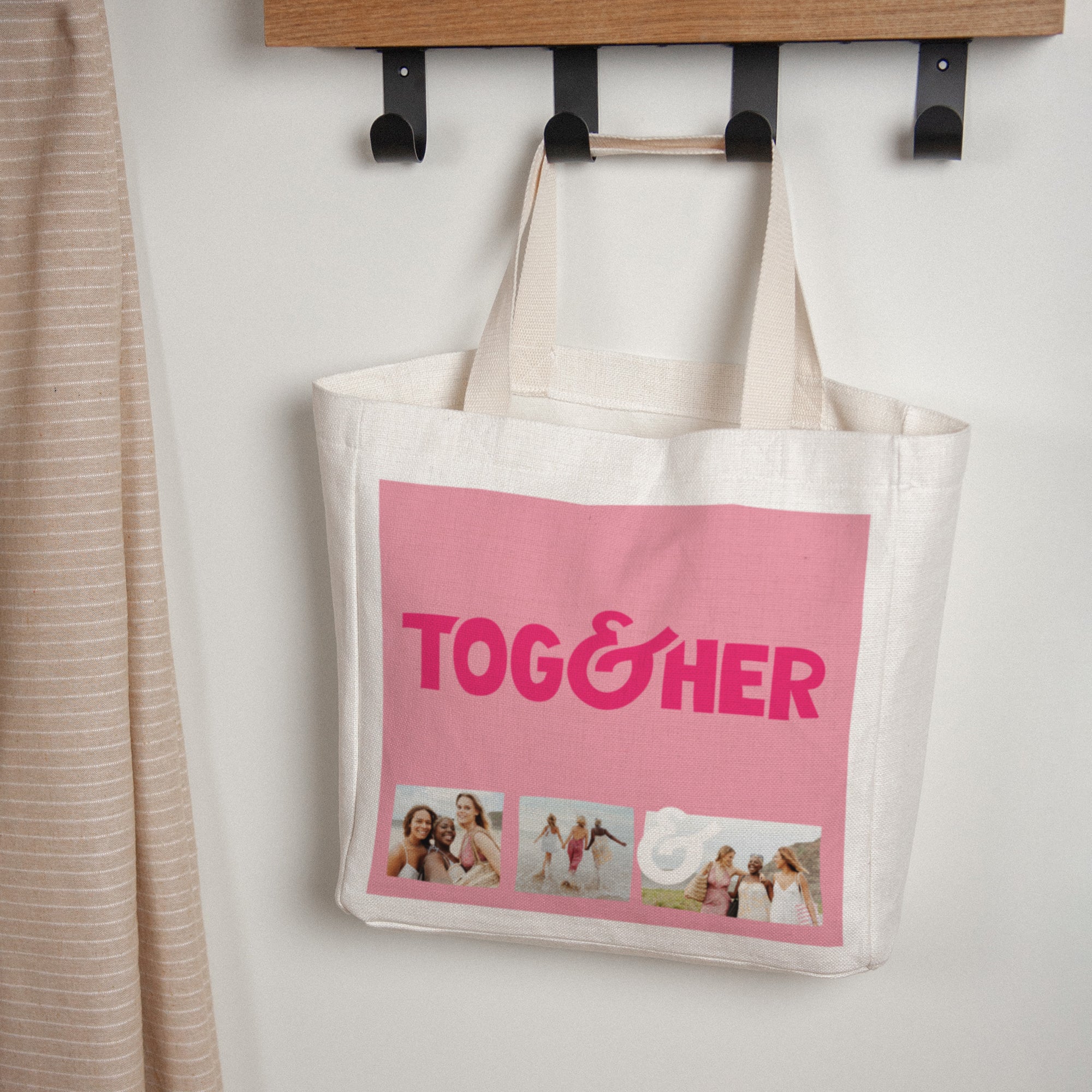 Tote bag Objets Anse en toile Together colors photo N° 1