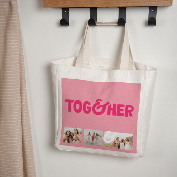 Tote bag Objets Anse en toile Together colors photo