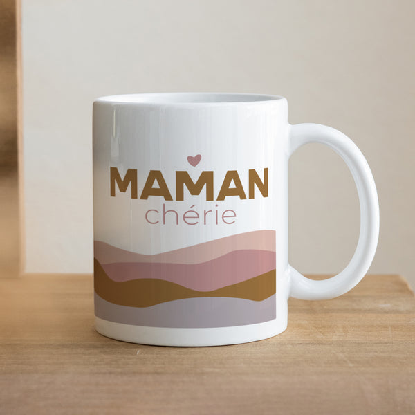 Mug Objets Blanc Vagues pastelles photo
