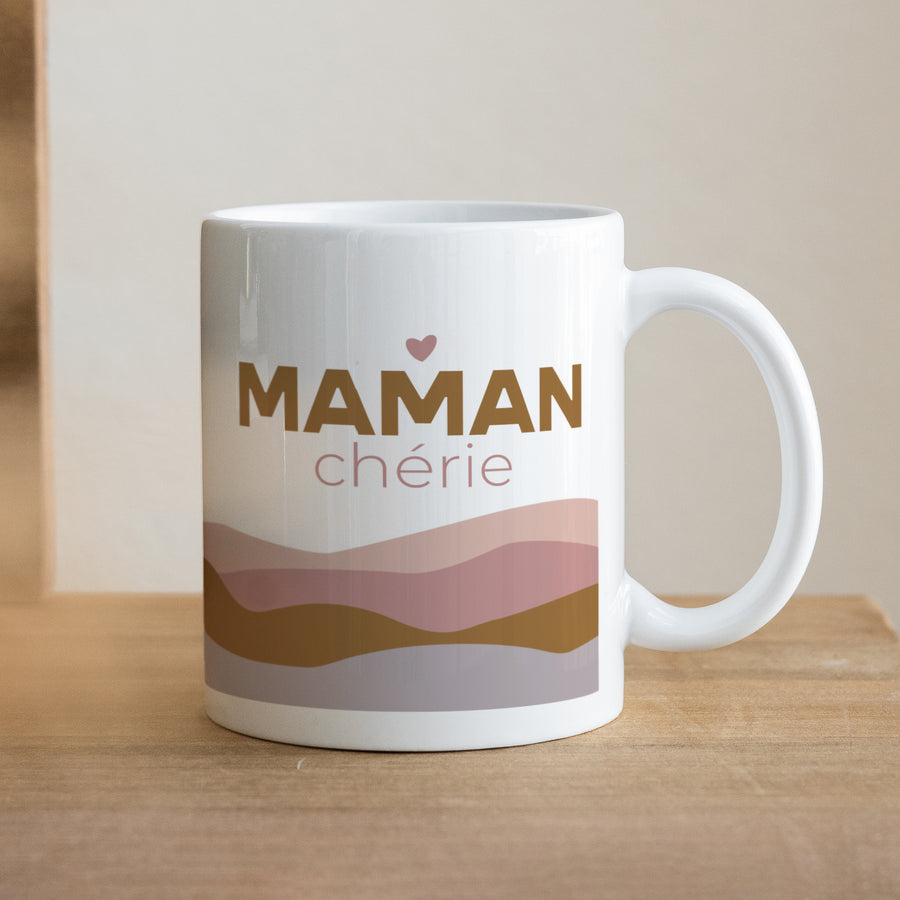 Mug Objets Blanc Vagues pastelles photo