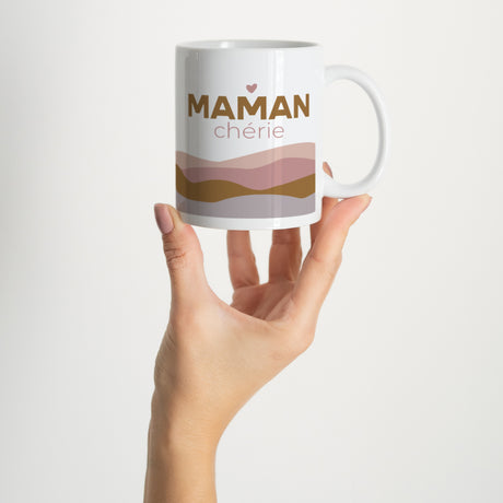 Mug Objets Blanc Vagues pastelles