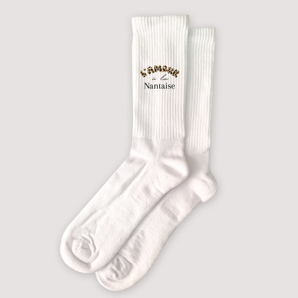 Chaussettes femme Blanches L'amour à la ... photo