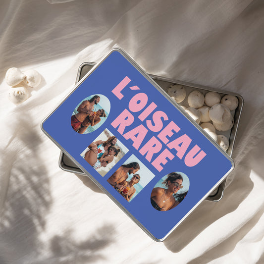 Boite métallique Objets Rectangle L'oiseau rare photo