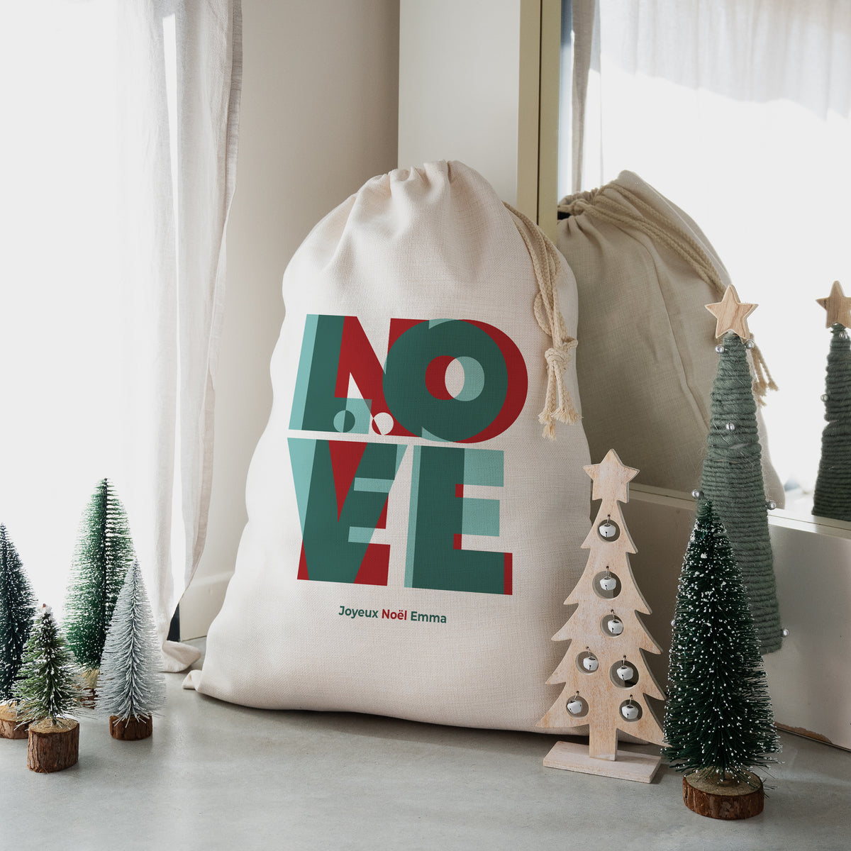 Sac de rangement Grand format LOVE NOËL II photo N° 1