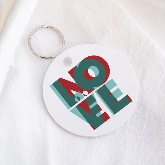 Porte-clés Objets Rond LOVE NOËL II photo