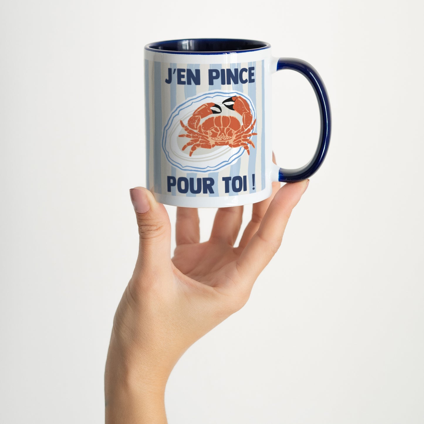 Mug Objets Bleu J'en pince pour toi photo N° 2