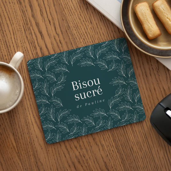Tapis de souris Objets Rectangle Bisou sucré photo