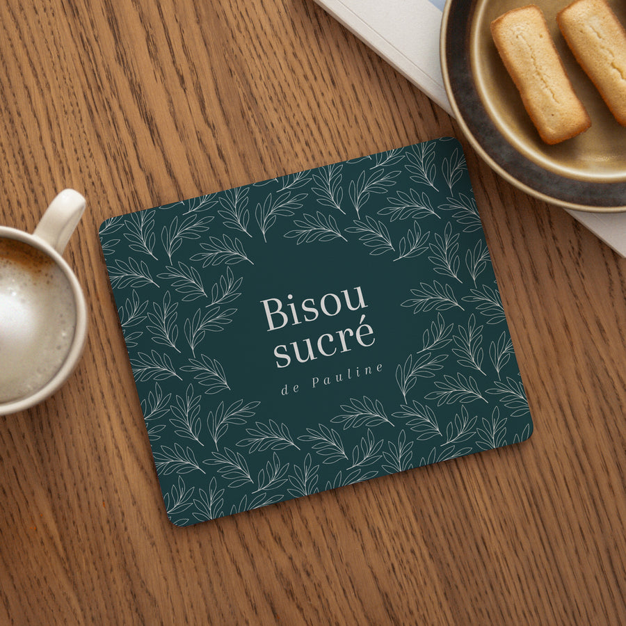 Tapis de souris Objets Rectangle Bisou sucré photo