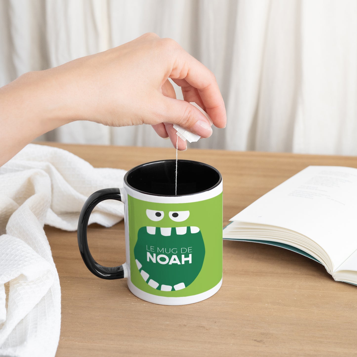 Mug Objets Noir Monster vert photo N° 3