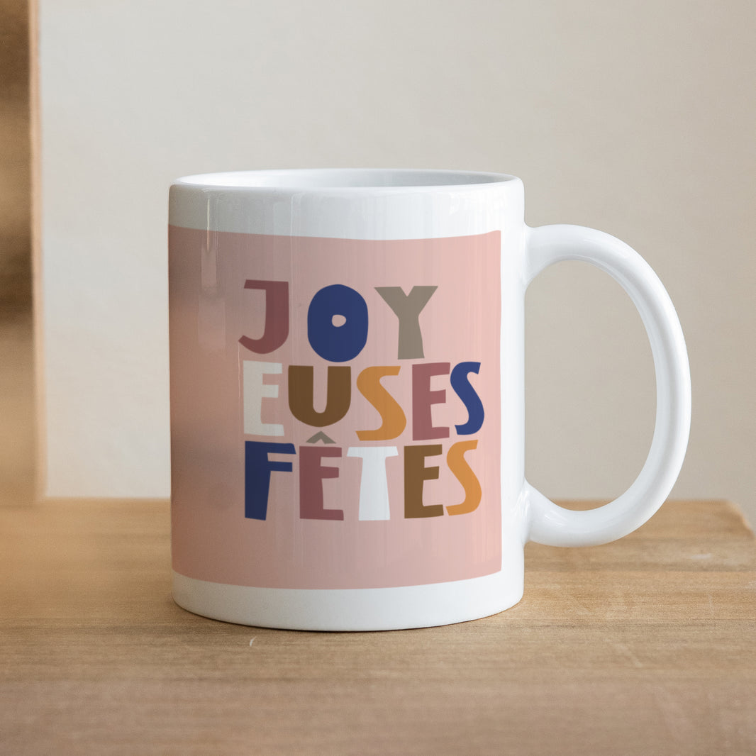 Mug Objets Blanc Joyeuses fêtes 6 couleurs photo N° 1