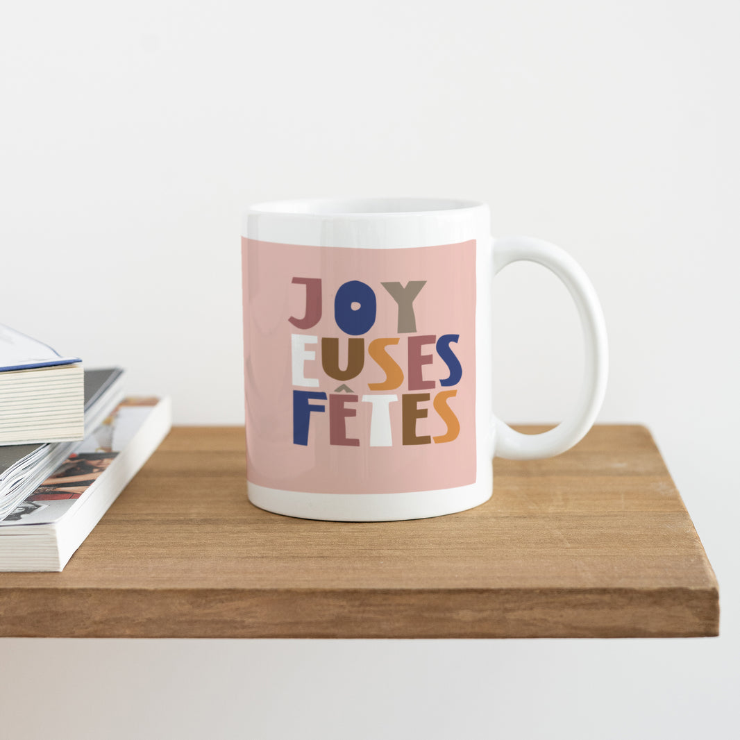 Mug Objets Blanc Joyeuses fêtes 6 couleurs photo N° 4