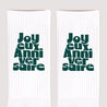 Chaussettes homme Blanches Anniversaire groovy photo N° 3