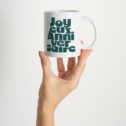 Mug Objets Blanc Anniversaire groovy photo N° 2