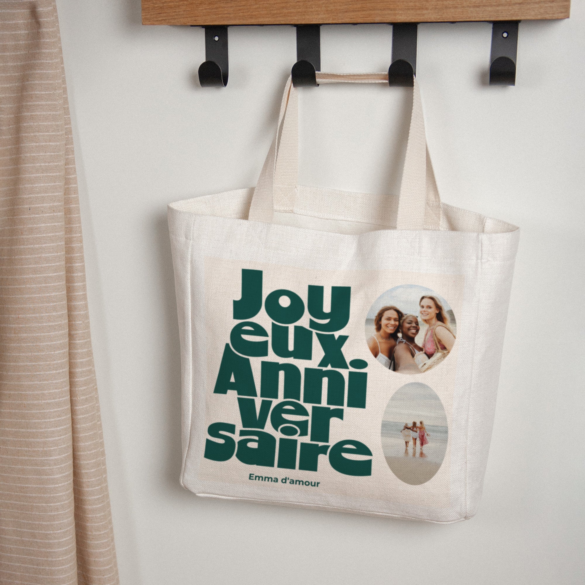 Tote bag Objets Anse en toile Anniversaire groovy photo N° 1