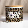 Pot en céramique Objets 48 cl Bonjour amour léopard photo N° 1