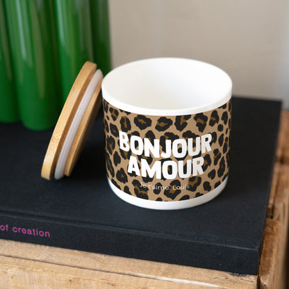 Pot en céramique Objets 48 cl Bonjour amour léopard photo N° 3