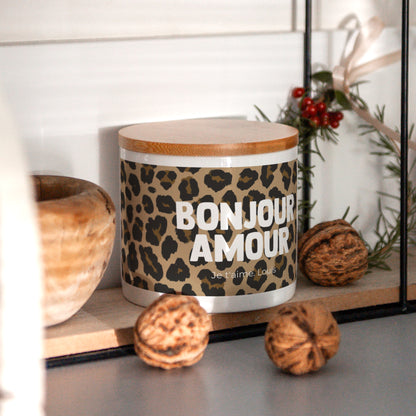 Pot en céramique Objets 48 cl Bonjour amour léopard photo N° 4