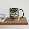 Mug Objets Noir Bonjour amour léopard photo N° 4