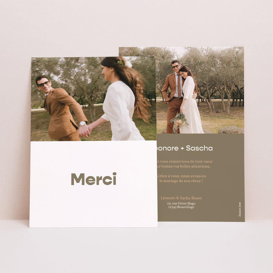 Remerciements Mariage Portrait Charleston photo