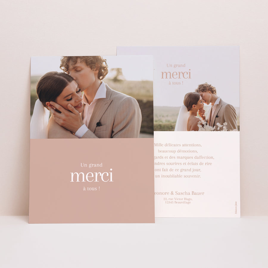 Remerciements Mariage Portrait Austin photo