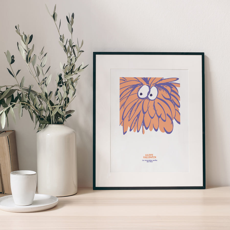 Affiche Objets Portrait Monstre poilu photo