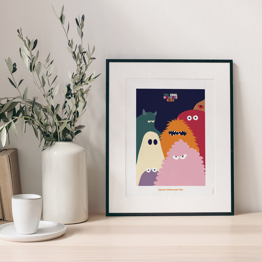 Affiche Objets Portrait The cool monster club photo