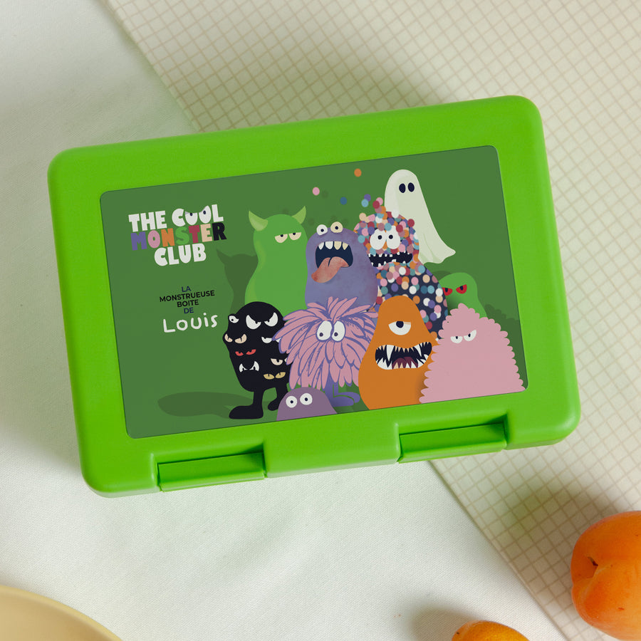 Boite goûter Verte The cool monster club photo