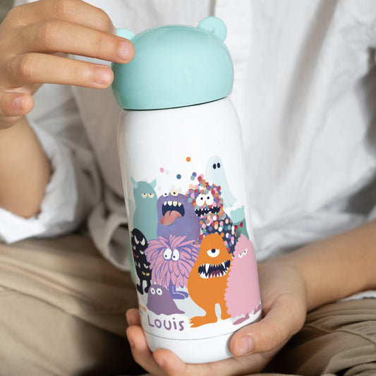 Gourde enfant Bleue, 32 cl The cool monster club photo